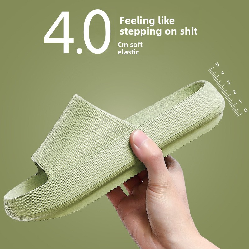 Mule Slip On - Chinelos de banheiro silenciosos para uso