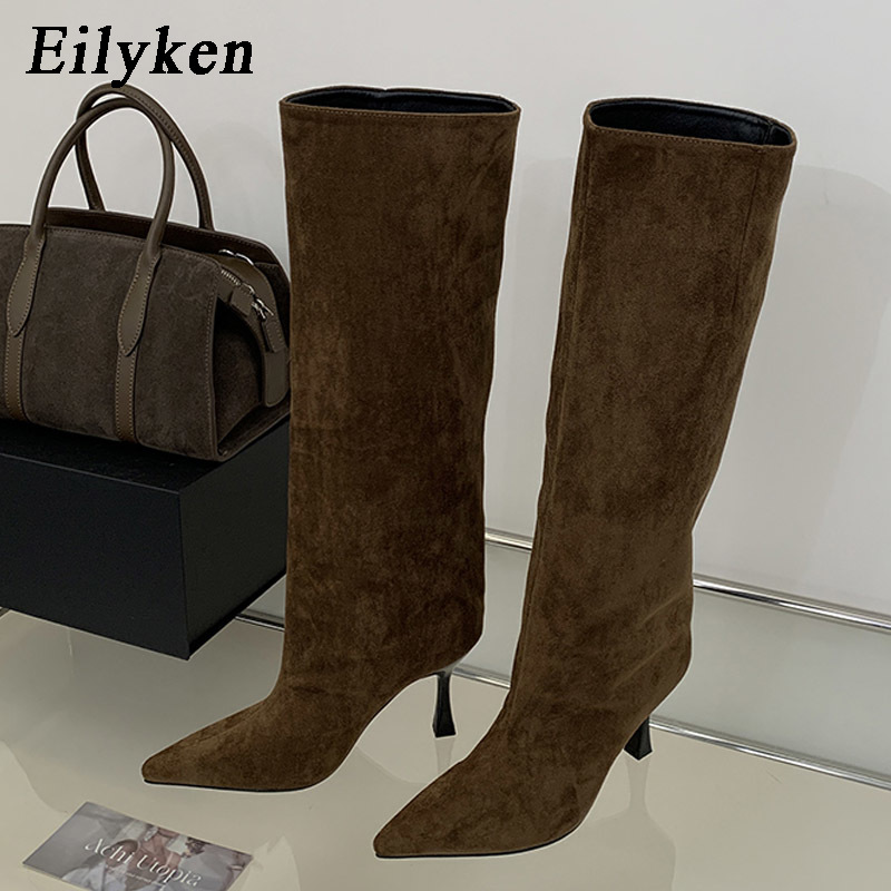 Knee High Boots Women - Botas de cano alto com bico