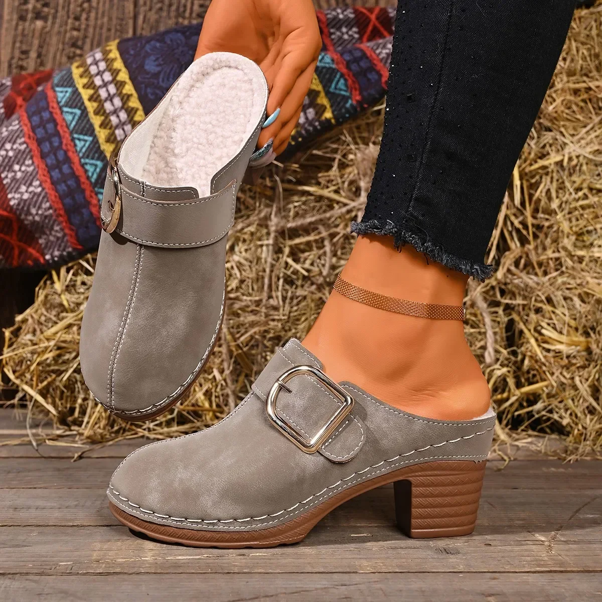 Chinelos Mules Femininos com S - Women'S Shoes Clogs avaliação e preço