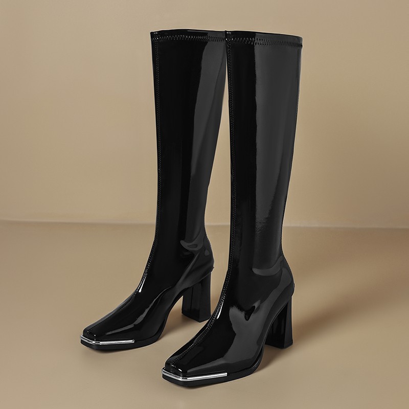 Joelho botas altas outono novo - Knee High Boots Women avaliação e preço