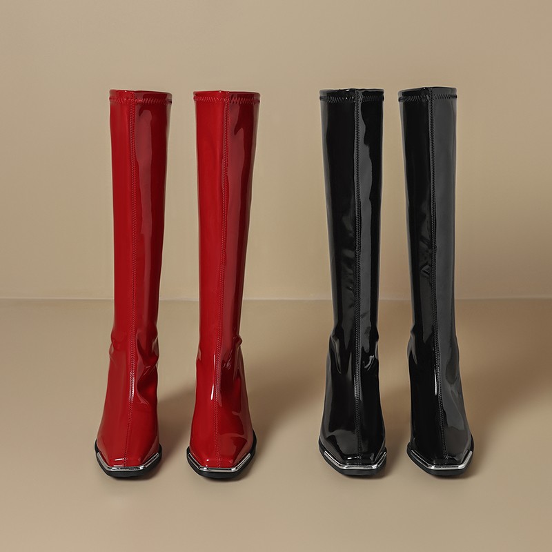Joelho botas altas outono novo - Knee High Boots Women avaliação e preço